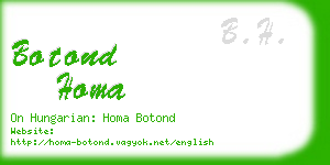 botond homa business card